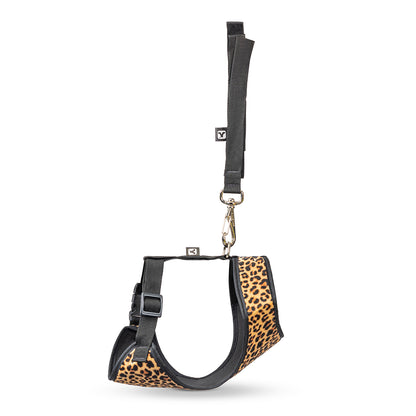 Peitoral para Cachorros Ajustável - Soft Leopard