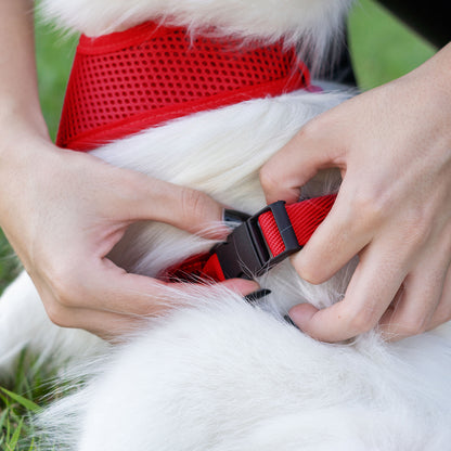 Peitoral para Cachorros Air Flow Ajustável - Pure Red